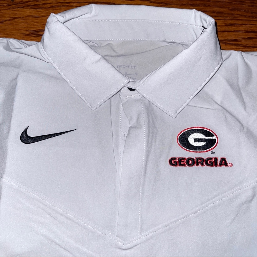 Nike Georgia Bulldogs DriFit Gray Polo